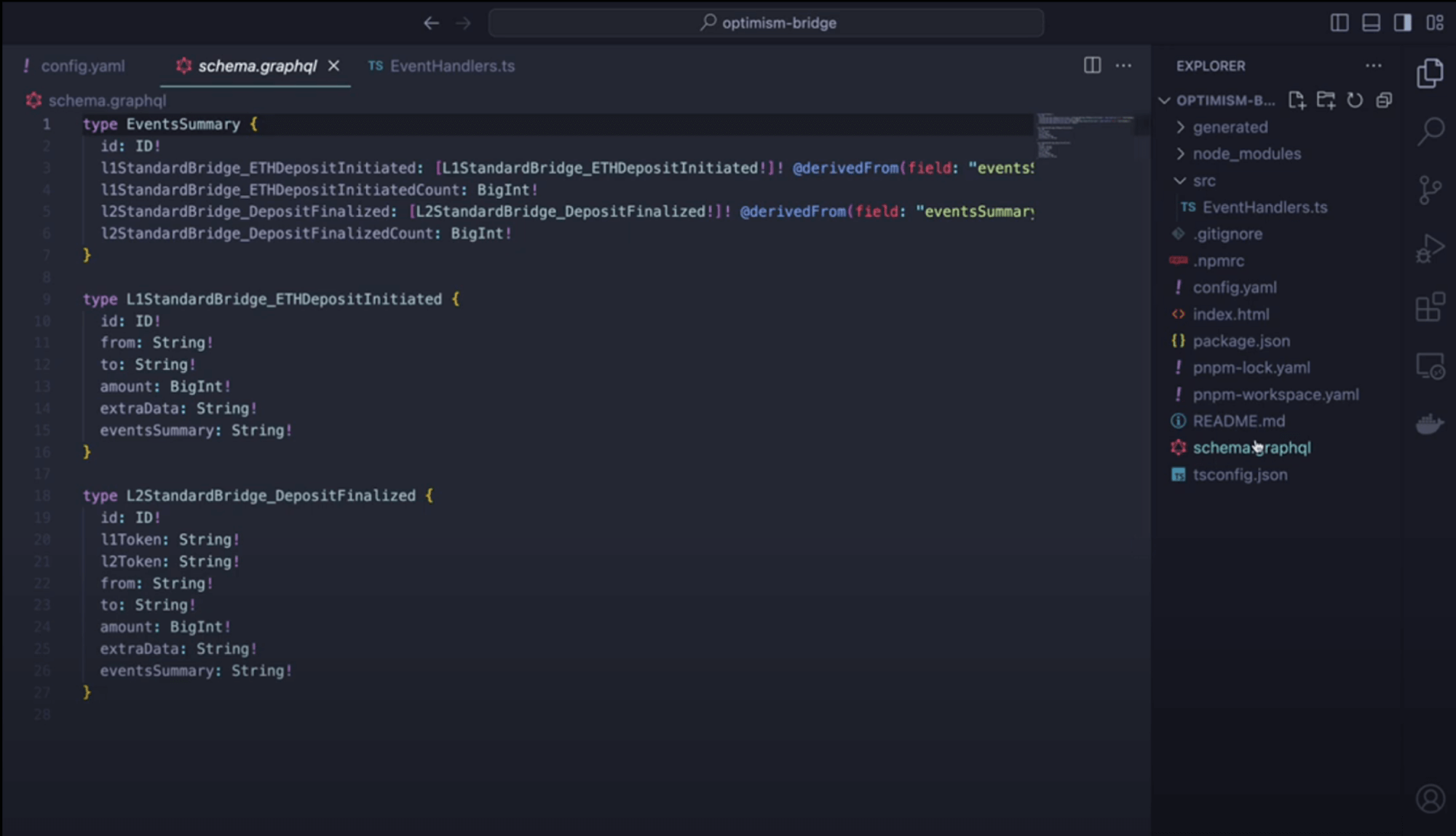 GraphQL schema file